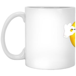 11oz White Mug - Cool Emoji