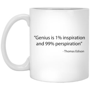 11oz White Mug – Genius