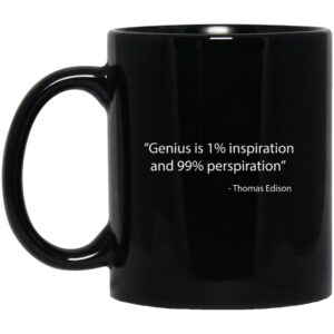 11oz Black Mug - Genius