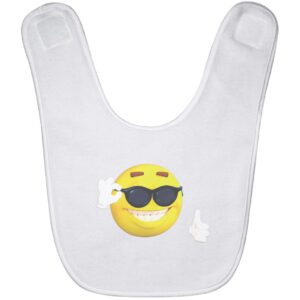 Baby Bib - Cool Emoji